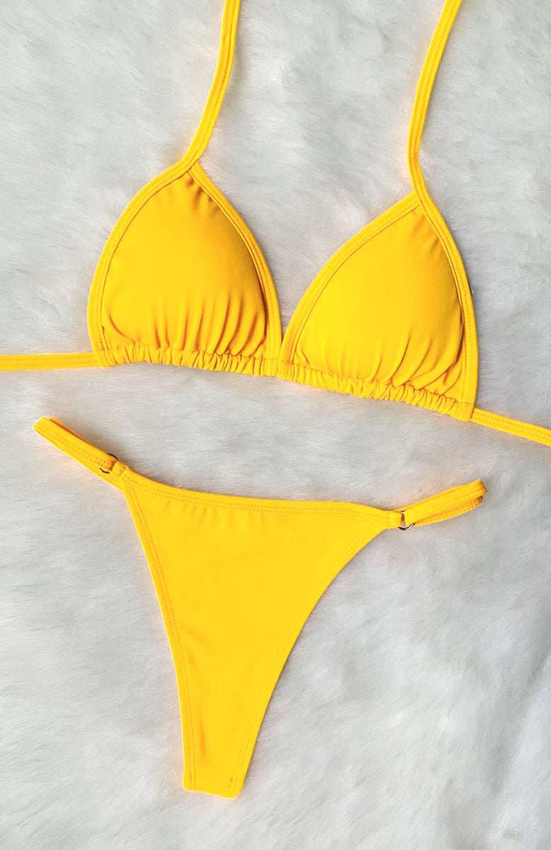 Bikini Sunflower colour G-String - Yellow bikini – OlaLily