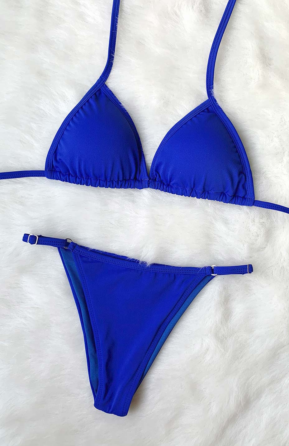 Bikini azul rey G-String – OlaLily - Main Image